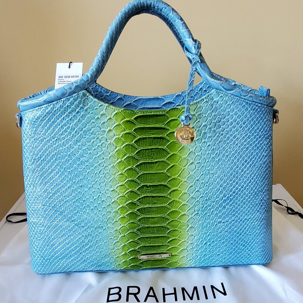 Brahmin Elaine Satchel - NWT 💙